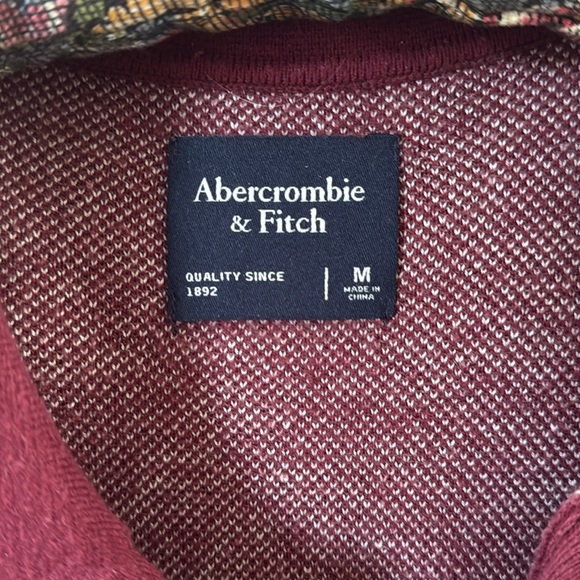 Abercrombie & Jacquard Fitch Short Sleeve Polo Summer Sweater Size Medium - Picture 4 of 7
